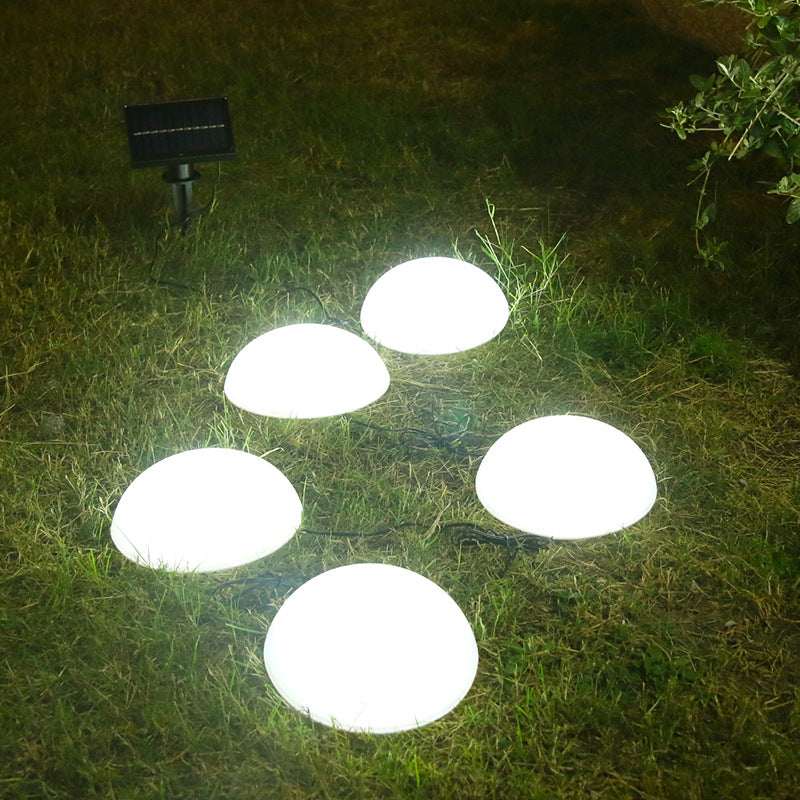 Moderne Solar Gartenleuchte mit Halbkuppeldesign und Flexibel Lichtoptionen-3