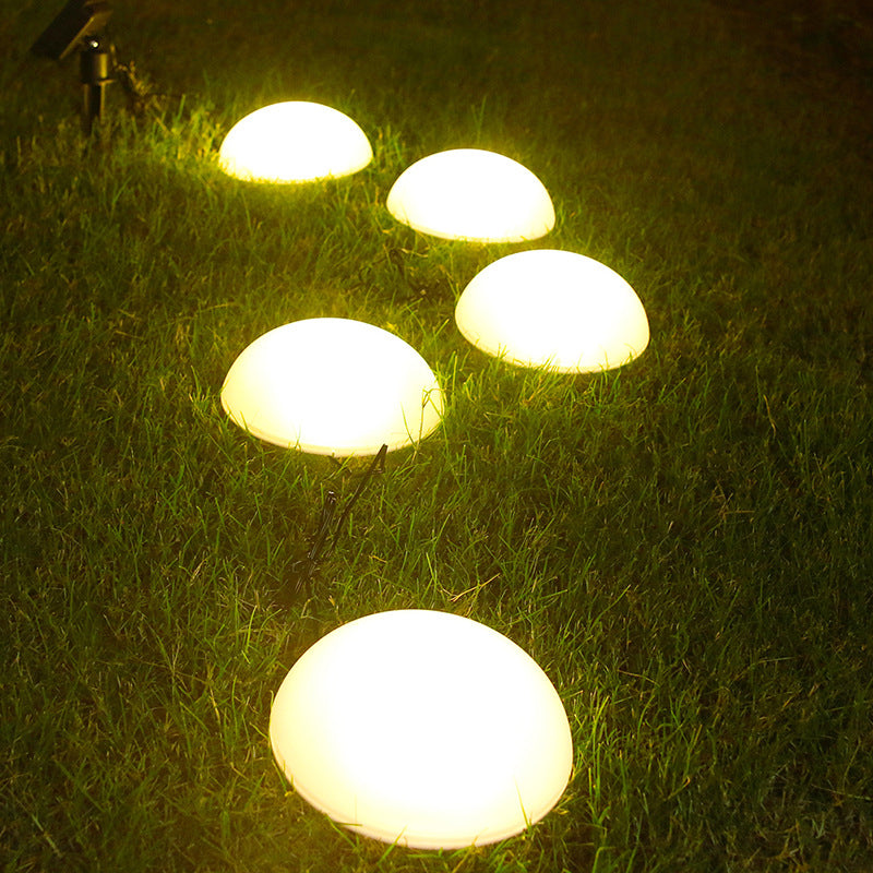 Moderne Solar Gartenleuchte mit Halbkuppeldesign und Flexibel Lichtoptionen-6
