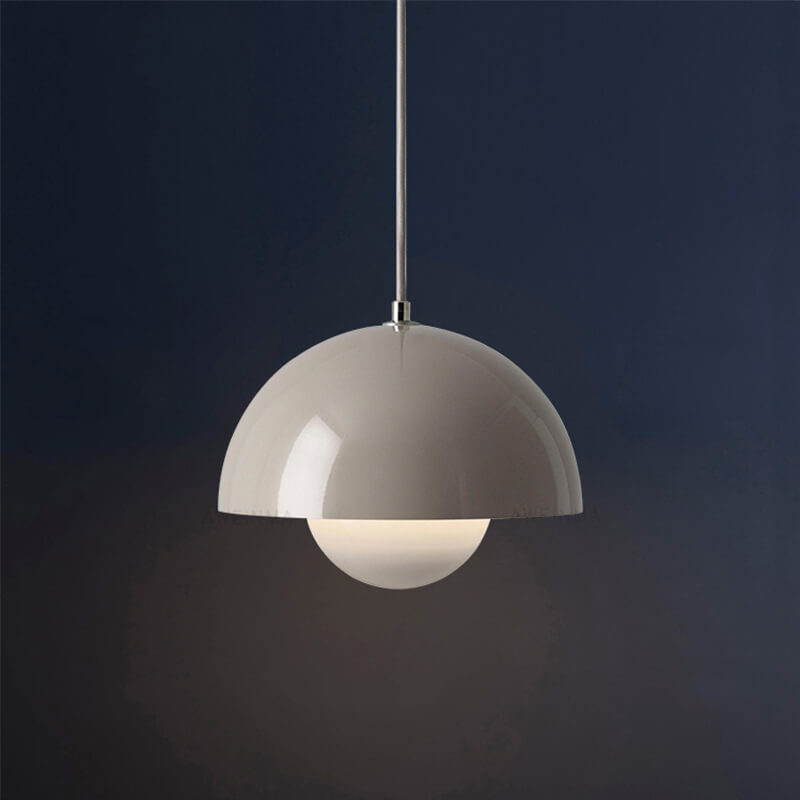 Variant image for Nordische Pendelleuchte Hängeleuchte mit Halbkreis Kuppel für Esszimmer und Wohnbereich-1