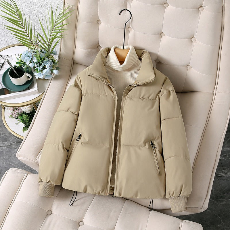 Oversized Steppjacke für Damen mit Stehkragen