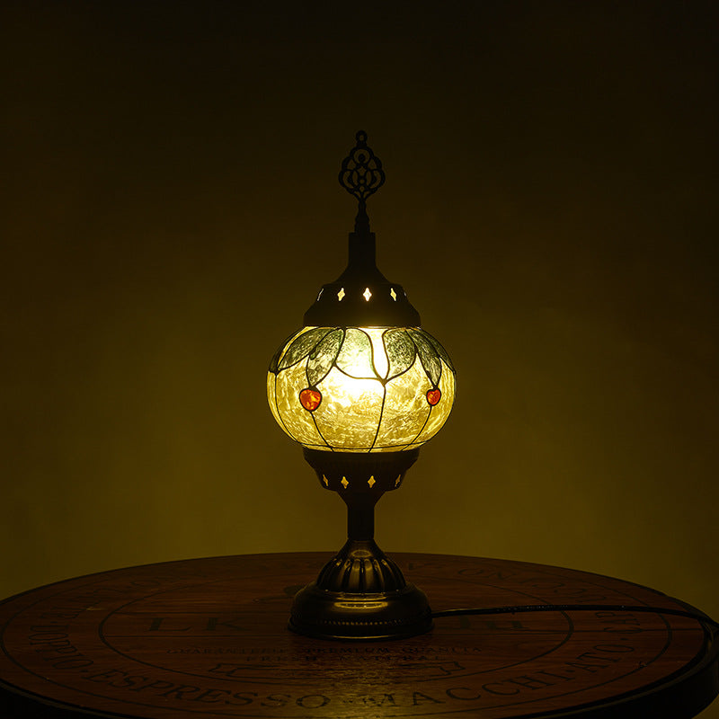 Trendy Romantische Ovale Eisen Tischlampe für Schlafzimmer