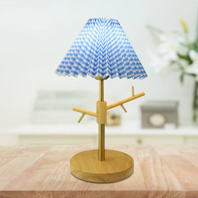 Moderne Nachttischlampe mit Klappbarem Design und Dekorativer Zieraufhängung-6
