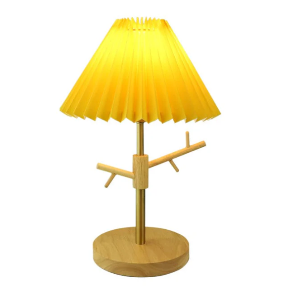 Moderne Nachttischlampe mit Klappbarem Design und Dekorativer Zieraufhängung-5