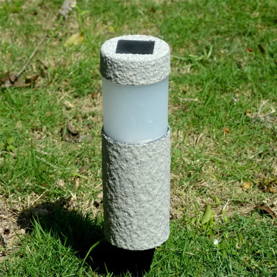 Stilvolle LED Außenlampe aus Stein für nachhaltige Außenbeleuchtung im Garten-4