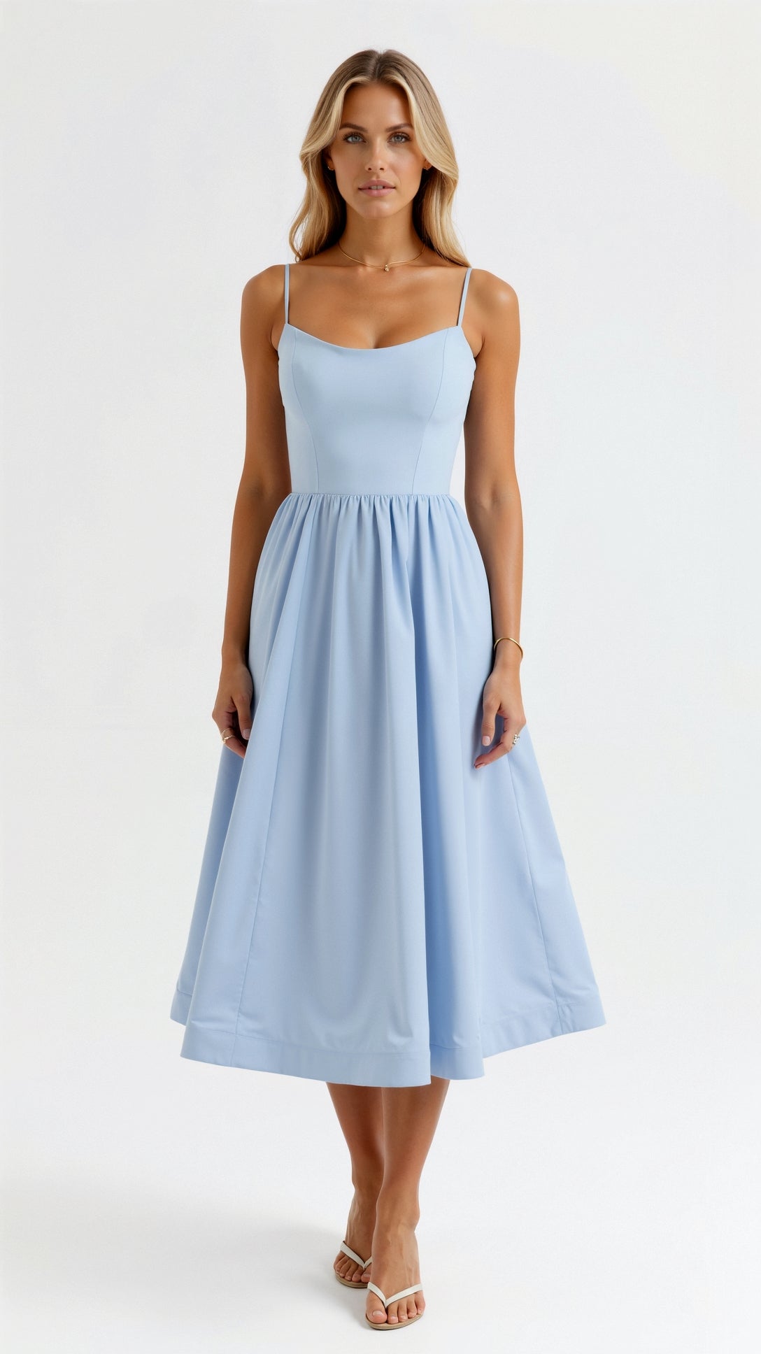 Fließendes Midikleid