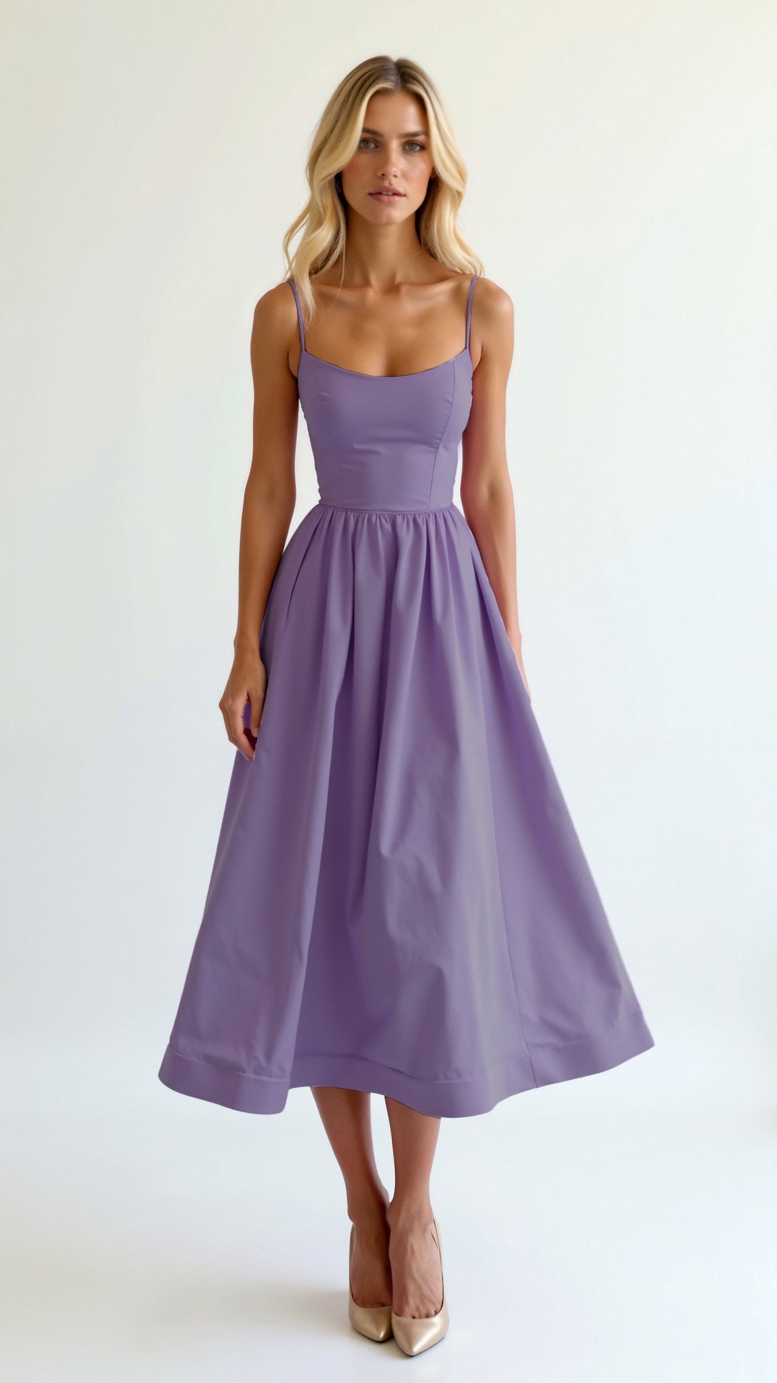 Fließendes Midikleid