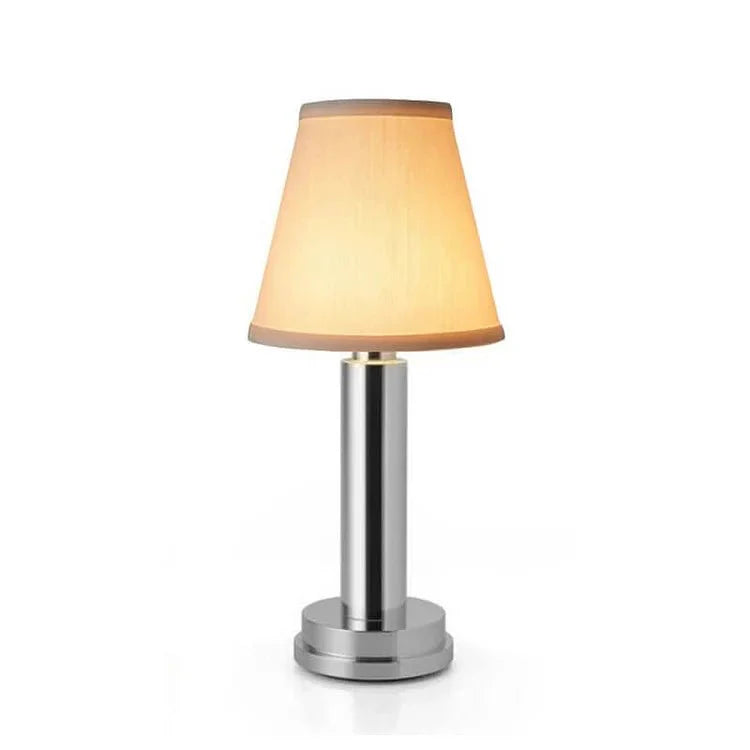 Niedliche Kabellose LED Seiden Metall Tischlampe
