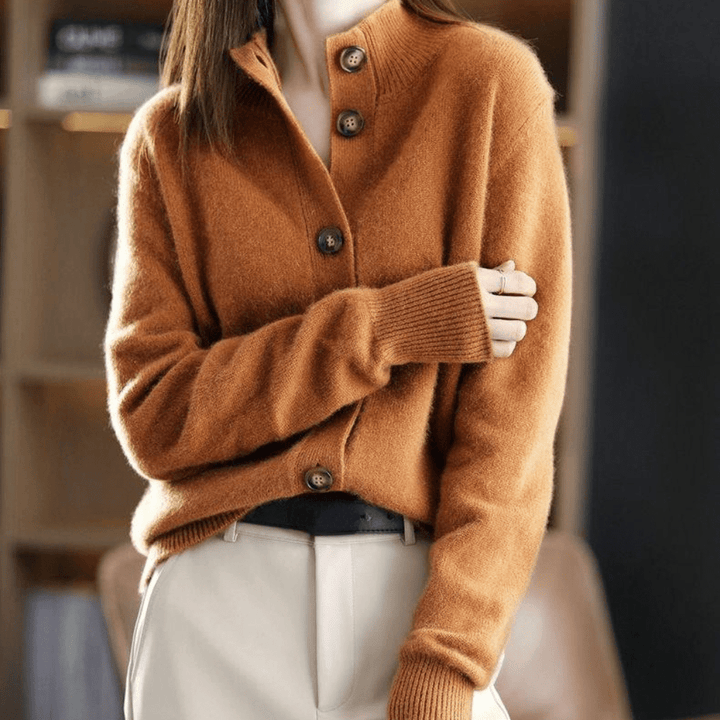 Strickjacke Damen mit Knopfverschluss für Winter