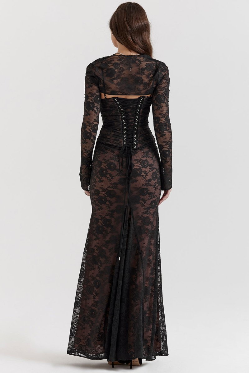 Damen-Korsettkleid mit Rücken-Schnürung für festliche Anlässe