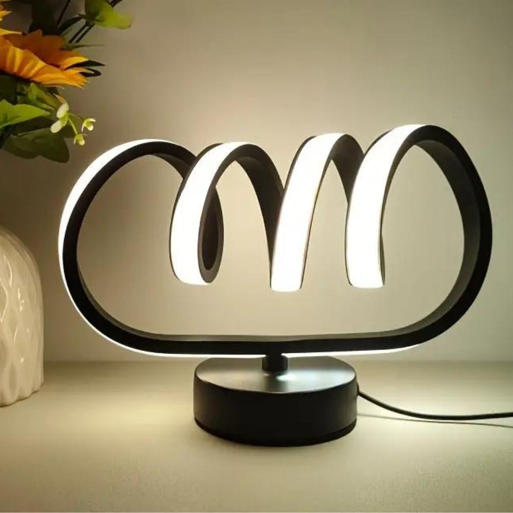 LichtWelle - Minimalistische LED Tischlampe mit dimmbarer Tri-Color Funktion-6