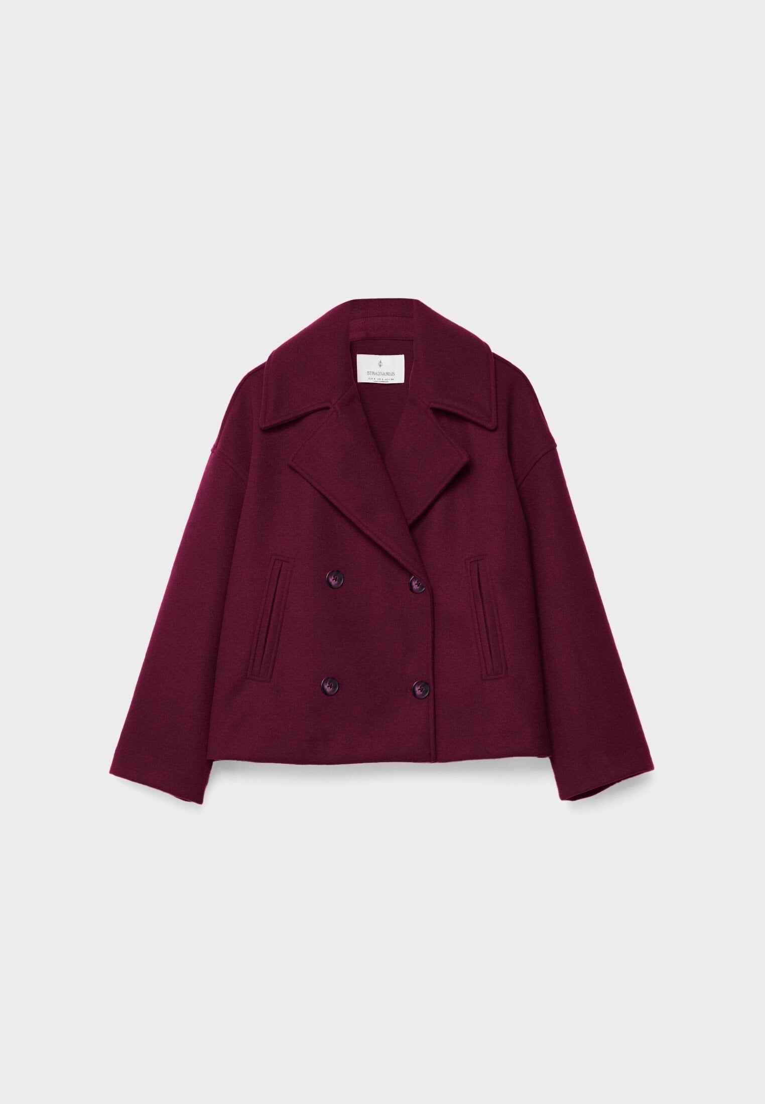 Kurze Damenjacke mit doppelter Knopfreihe