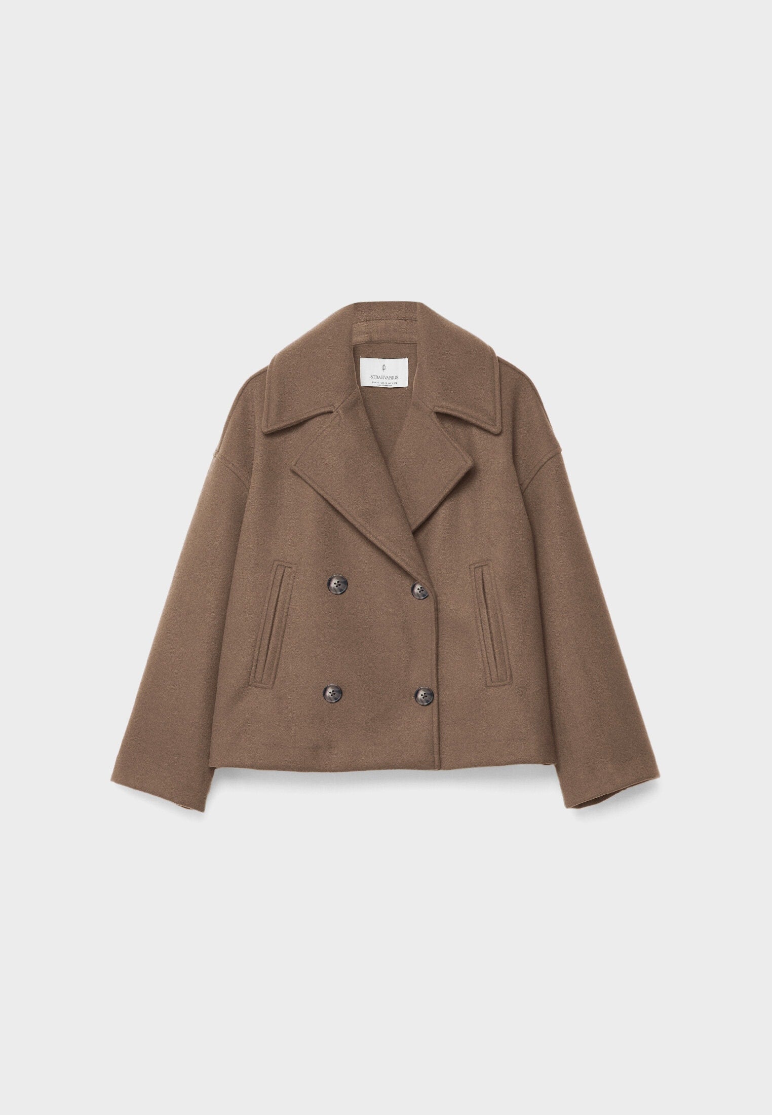 Kurze Damenjacke mit doppelter Knopfreihe