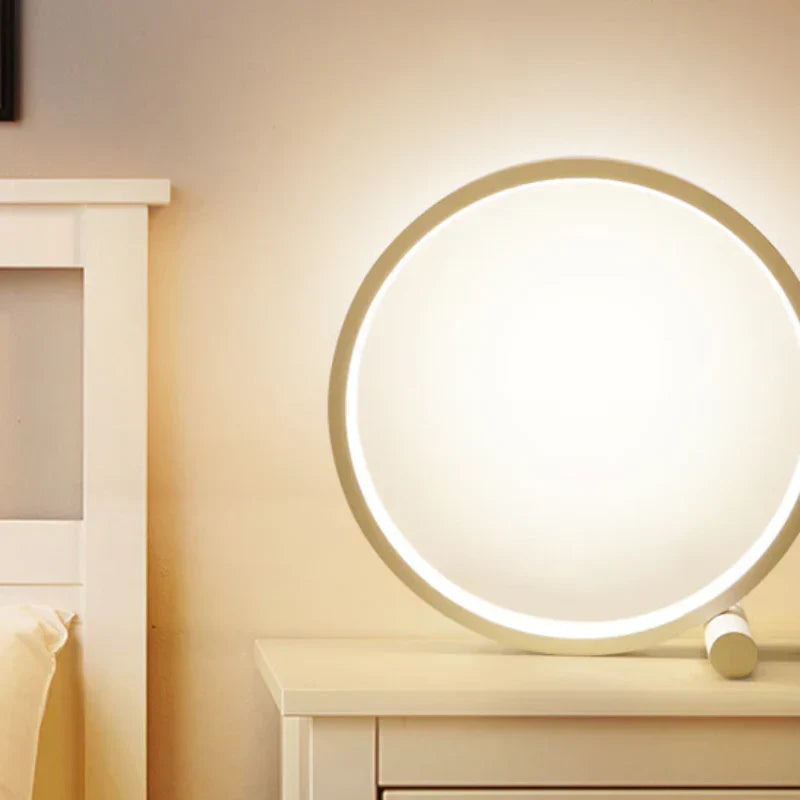 Moderne LED Nachttischlampe im Halo-Design für stilvolle Beleuchtung-6