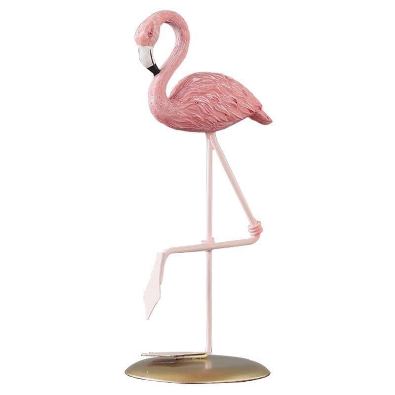 Elegante Flamingo-Statuen aus Wetterfestem Harz für Tropische Garten-Dekoration-5