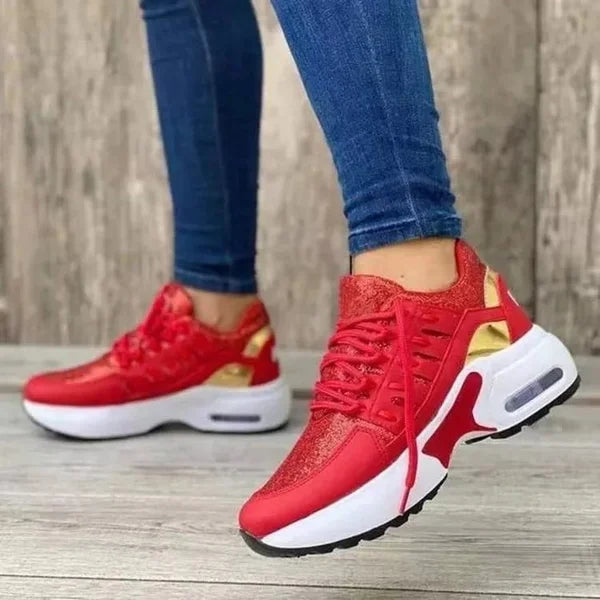 Damenschuhe mit orthopädischer Sohle für breite Füße