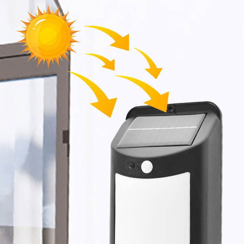Moderne Solar Außenwandleuchte mit Bewegungsmelder für effiziente Beleuchtung-2