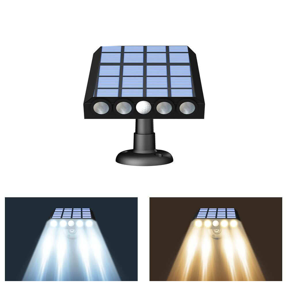 Moderne Wandleuchte Außen Schwarz mit LED und Bewegungsmelder für Garten und Terrasse-2