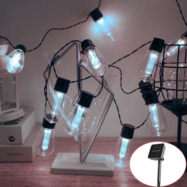 Variant image for Solar Lichterkette Außen mit Warmweißen LEDs – Wetterfest & Energieeffizient-9