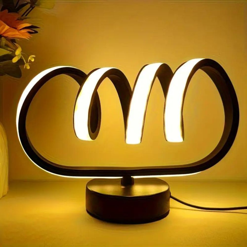 LichtWelle - Minimalistische LED Tischlampe mit dimmbarer Tri-Color Funktion-3