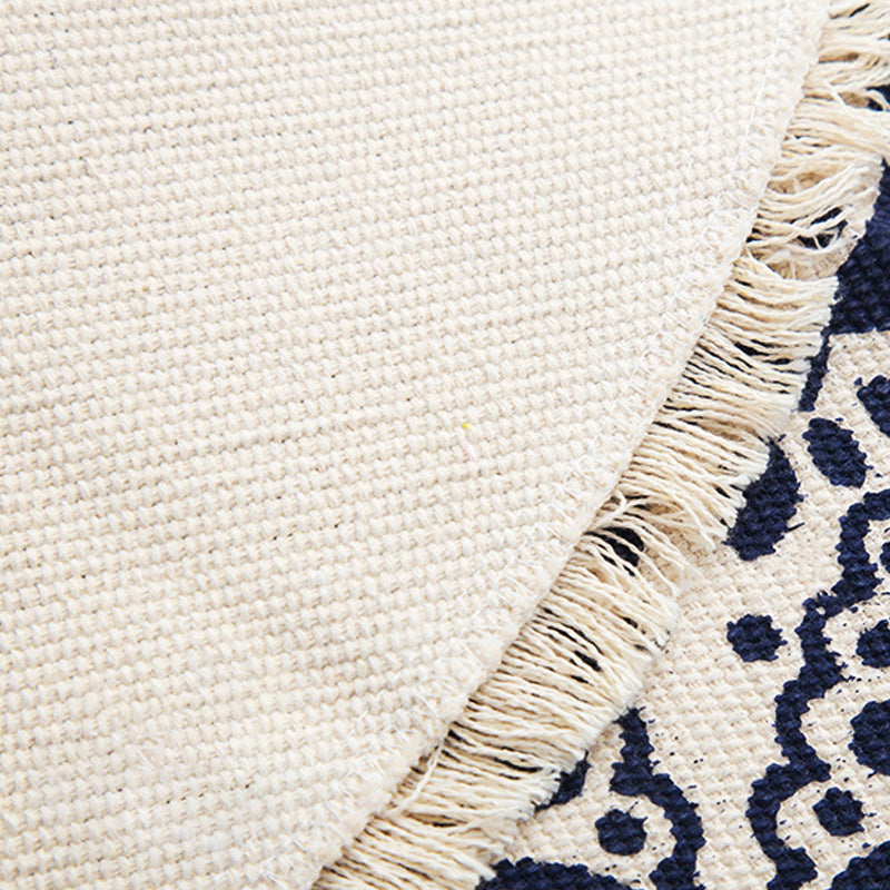 Boho Teppich für Schlafzimmer – Haustierfreundliches Geometrisches Design aus Baumwolle 2