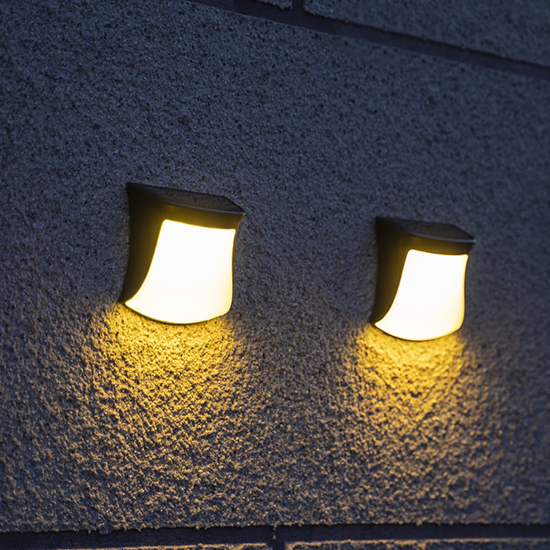 Variant image for Retro Wandleuchte Schwarz – Solar LED Wandleuchte für Außenbereich-1