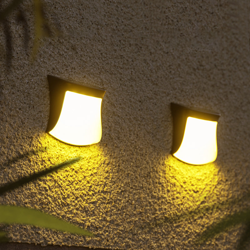 Retro Wandleuchte Schwarz – Solar LED Wandleuchte für Außenbereich-2