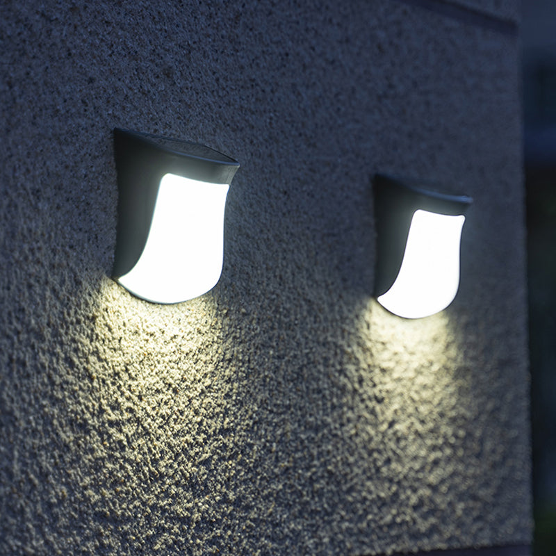 Variant image for Retro Wandleuchte Schwarz – Solar LED Wandleuchte für Außenbereich-2