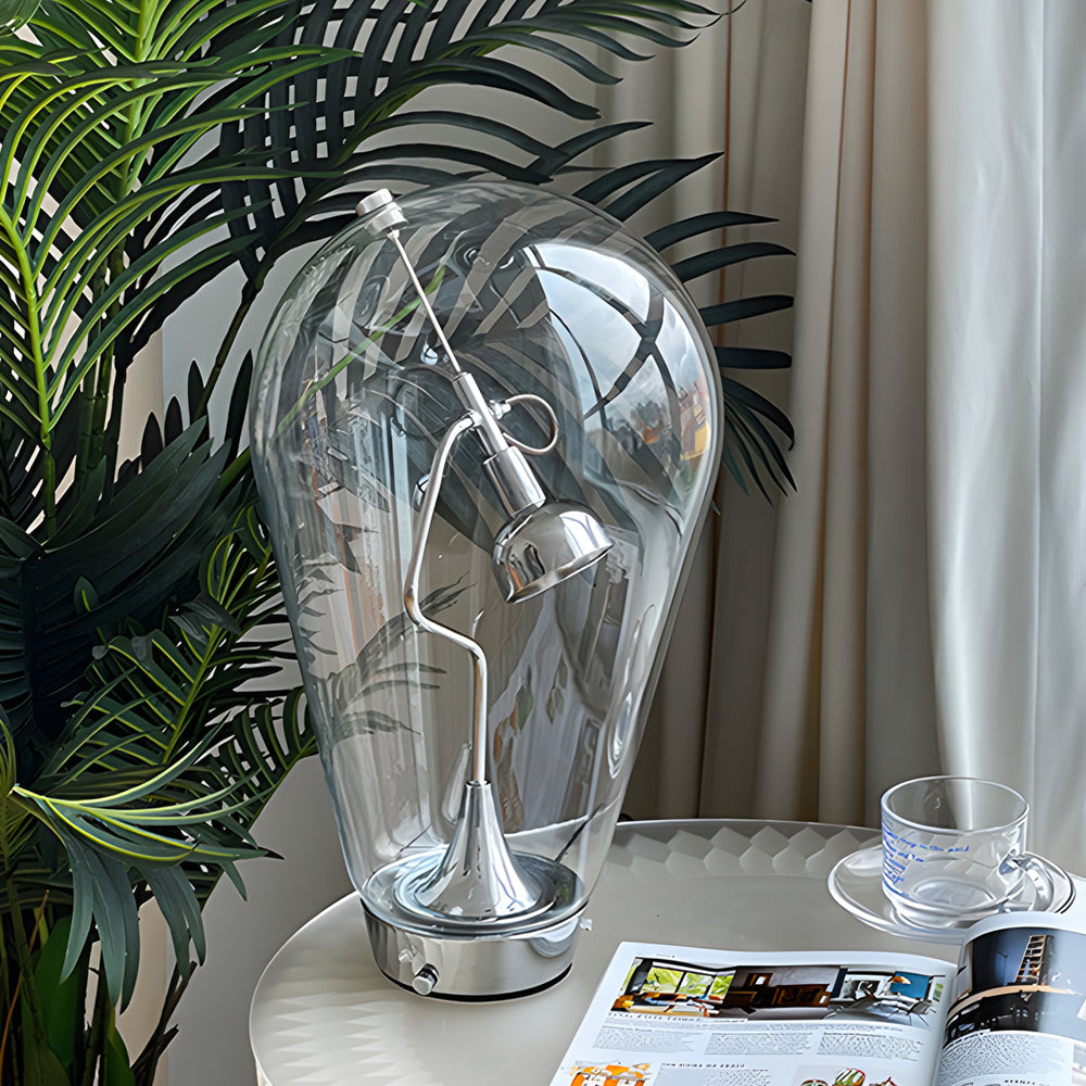 LumiMagnet – Industrielle Tischlampe aus Glas mit Dimmfunktion-3