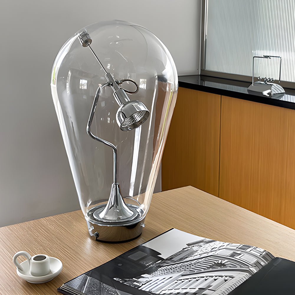 LumiMagnet – Industrielle Tischlampe aus Glas mit Dimmfunktion-4