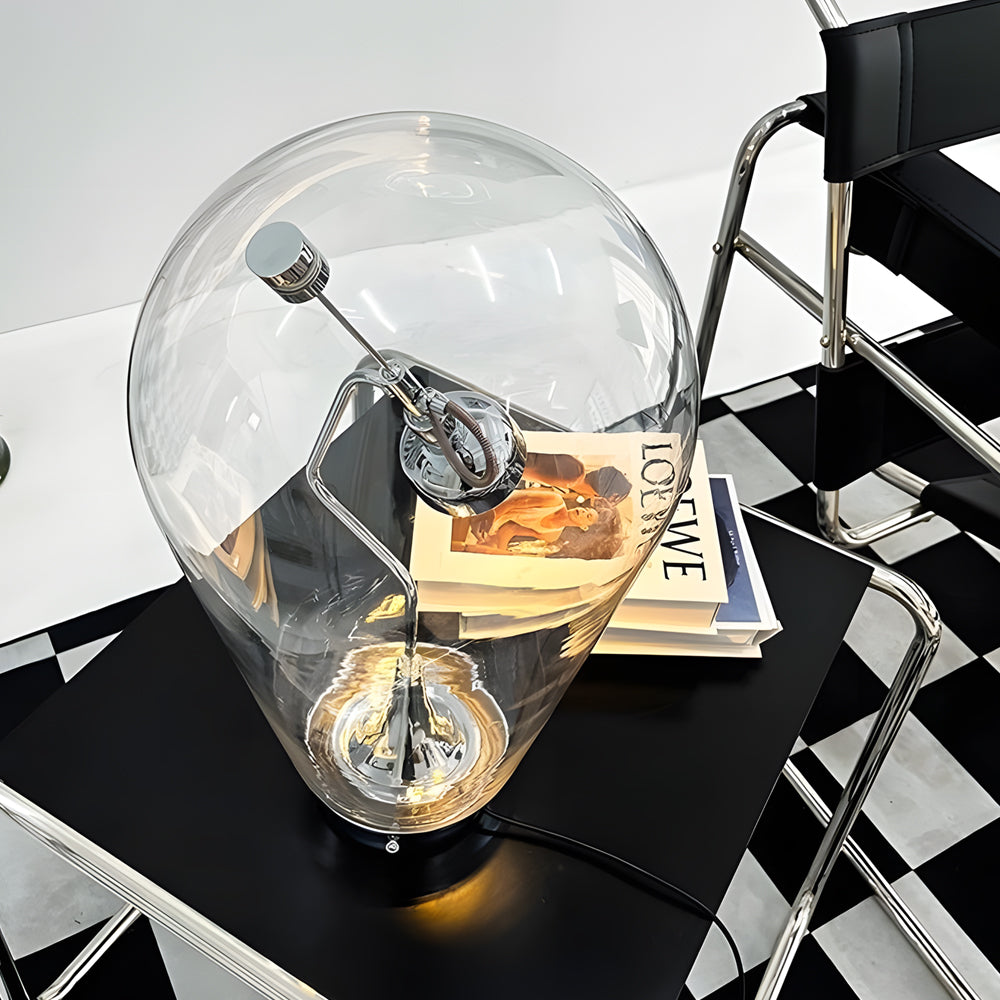LumiMagnet – Industrielle Tischlampe aus Glas mit Dimmfunktion-2