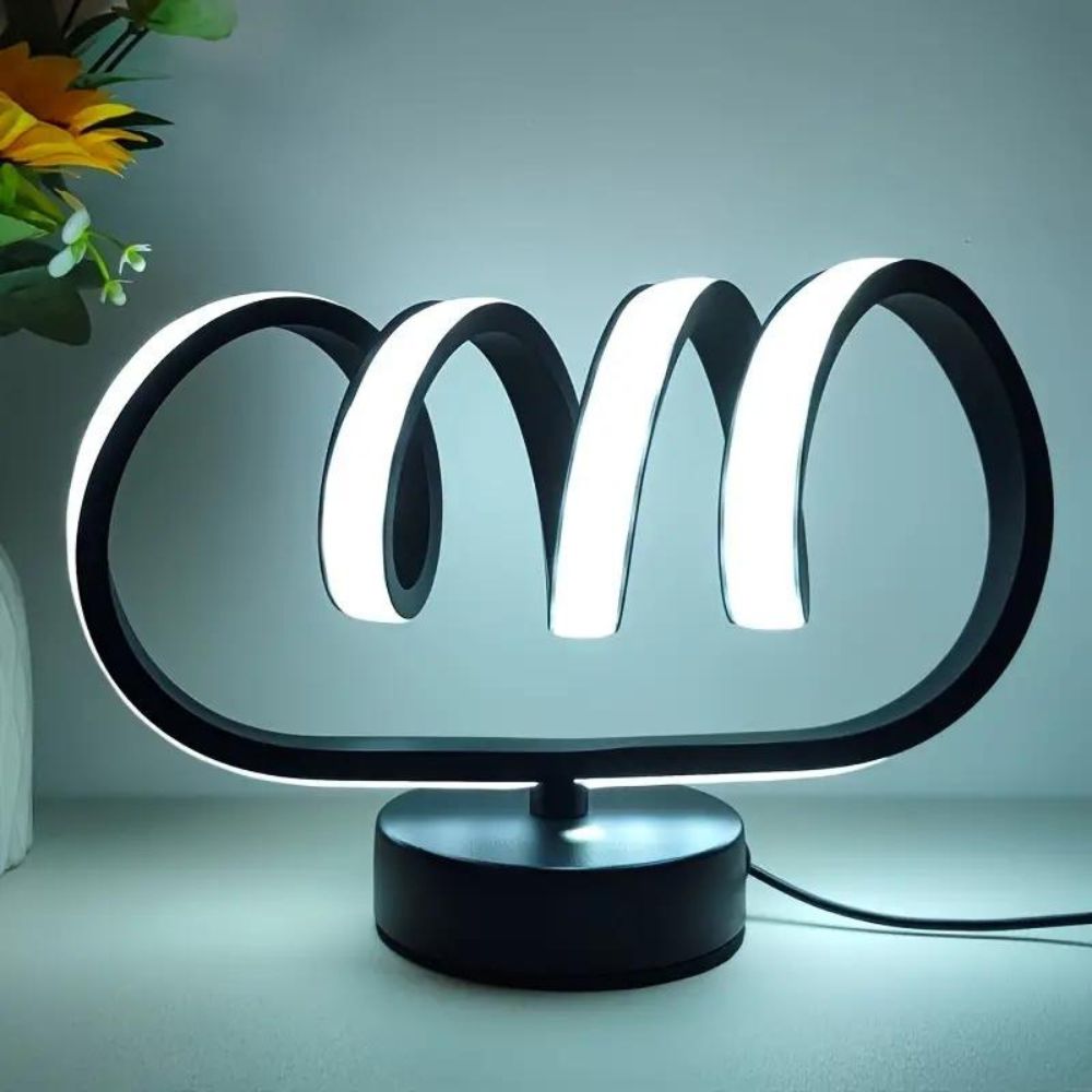 LichtWelle - Minimalistische LED Tischlampe mit dimmbarer Tri-Color Funktion-4