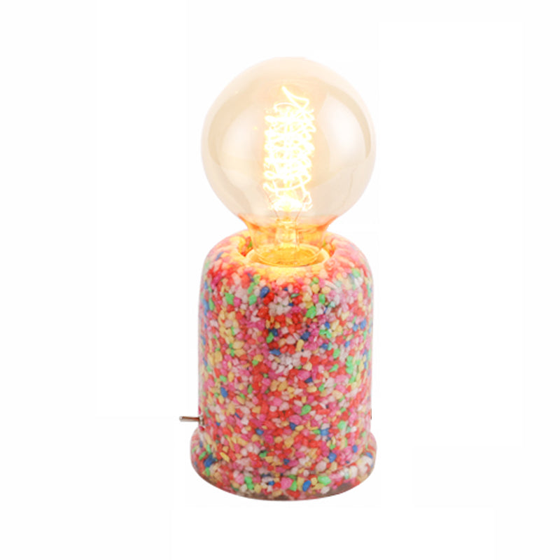 Moderne Tischlampe aus Harz in Rot - Stilvolle Tischleuchte für Elegante Akzente-5