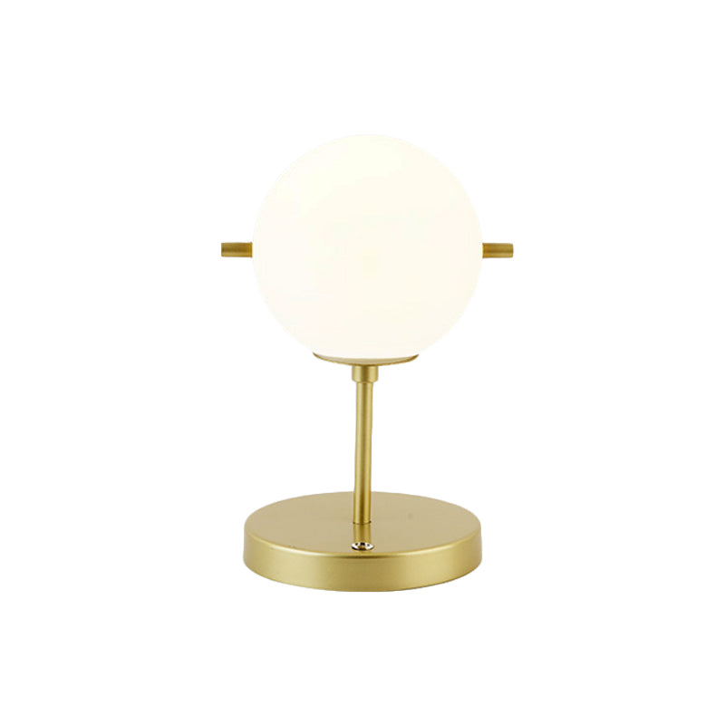 Moderne Nachttischlampe aus Glas mit Goldakzenten – Elegante Tischlampe für Ihr Schlafzimmer-3