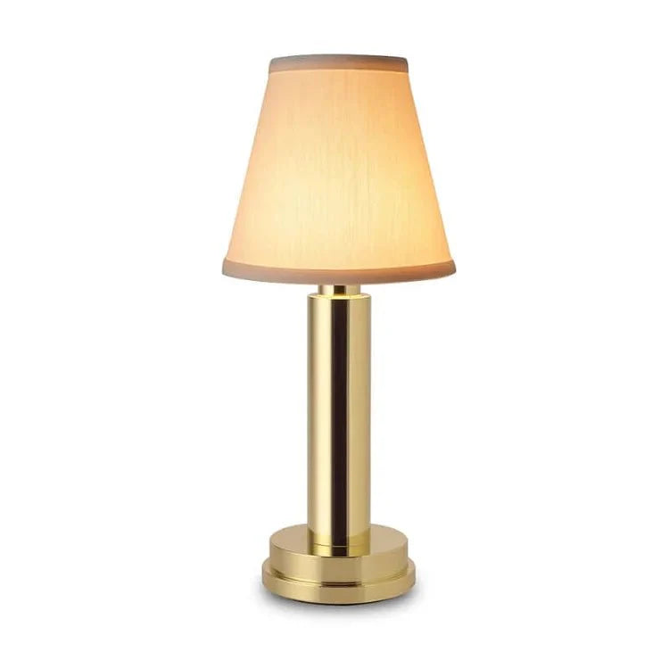 Niedliche Kabellose LED Seiden Metall Tischlampe