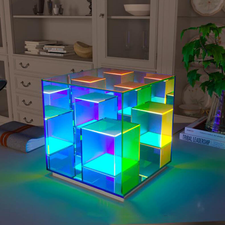 CubeGlow LED Nachtlicht | Touch-Steuerung | Kreative Tischlampe im Nordic Design | Deko & Beleuchtung für Zuhause-3