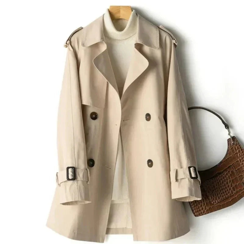 Trenchcoat für Damen mit Gürtel in der Taille