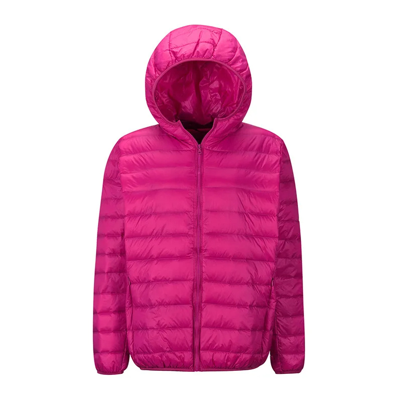 Damen Winterjacke zum Zusammenfalten mit Kapuze