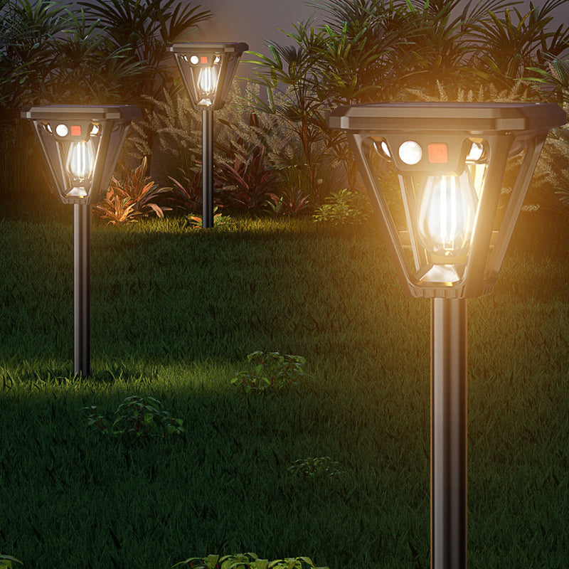 Moderne Außenbeleuchtung Solar-Rasenstecklichter mit Bewegungsmelder für Garten und Terrasse-2