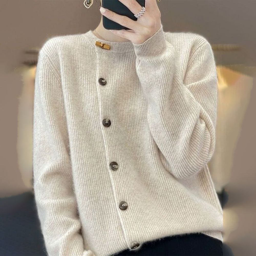 Strickjacke Damen mit Knopfleiste Winter