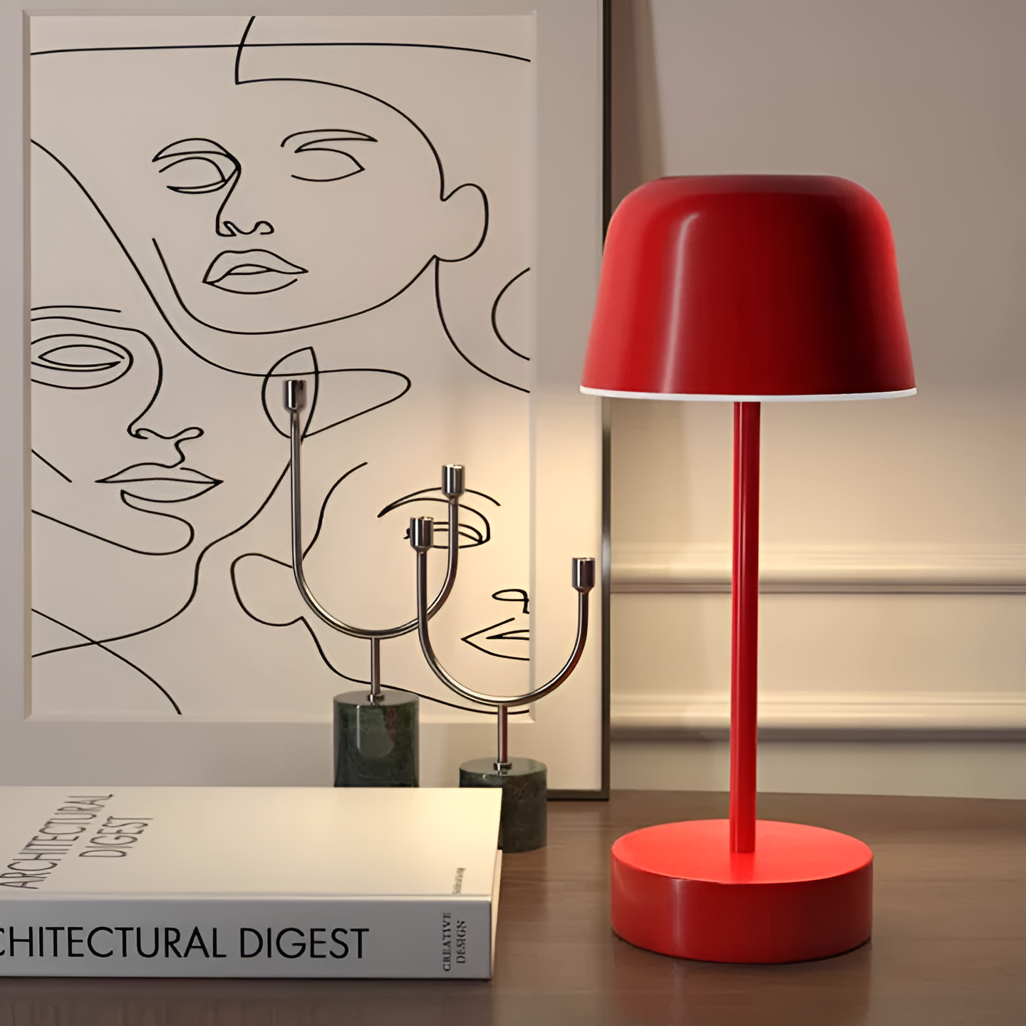 RetroLED - Kabellose LED-Tischlampe im Retro-Design-1