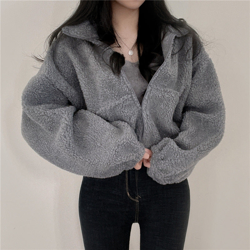 Damenjacke mit Reißverschluss und Taschen