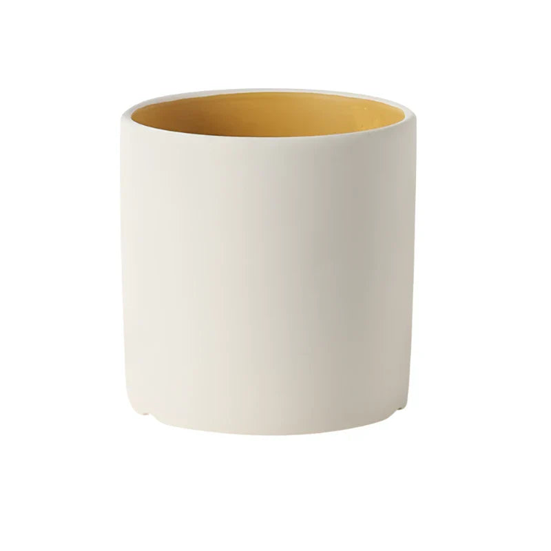 Variant image for Eleganter Keramik-Blumentopf Groß mit Handglasiertem Innenraum für Stilvolle Akzente-3