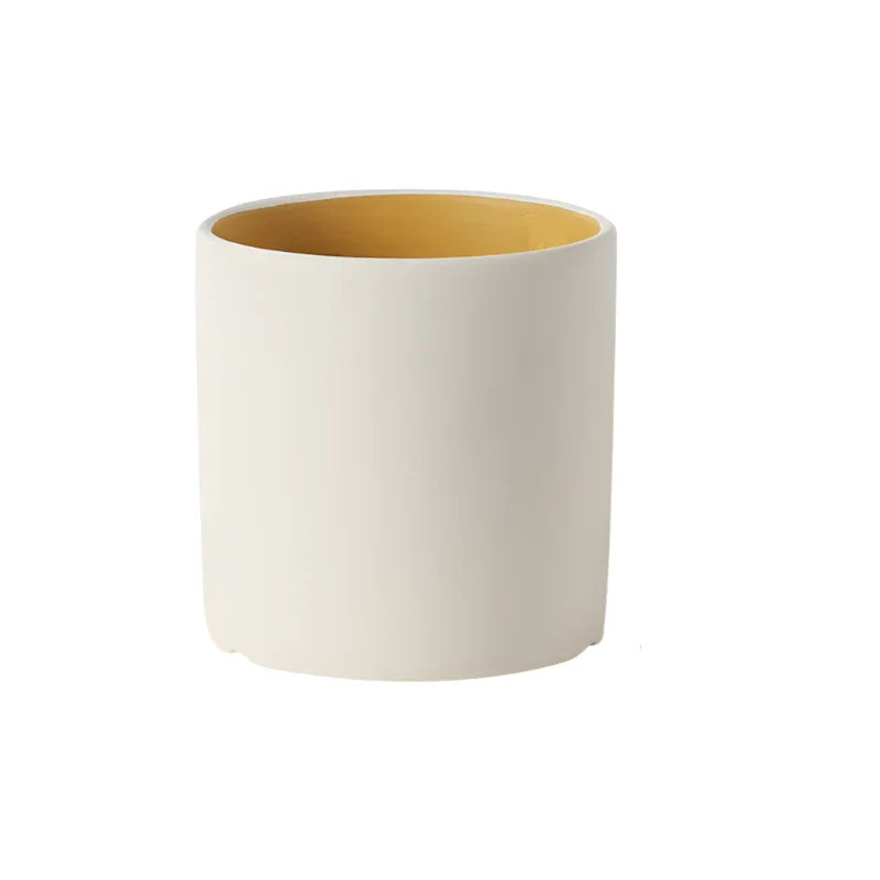 Variant image for Eleganter Keramik-Blumentopf Groß mit Handglasiertem Innenraum für Stilvolle Akzente-2