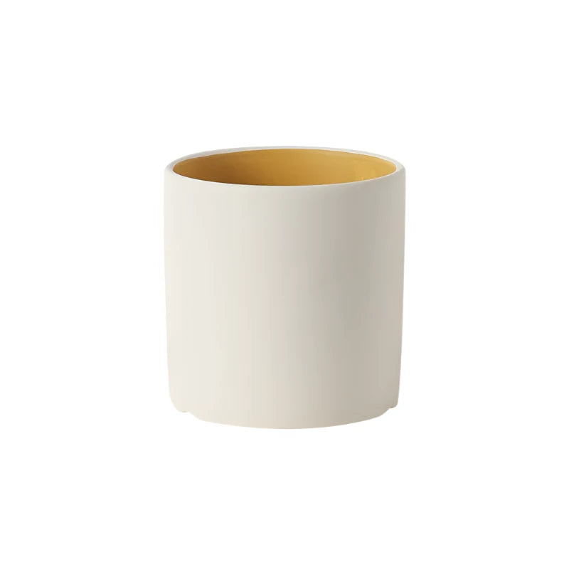 Eleganter Keramik-Blumentopf Groß mit Handglasiertem Innenraum für Stilvolle Akzente-1