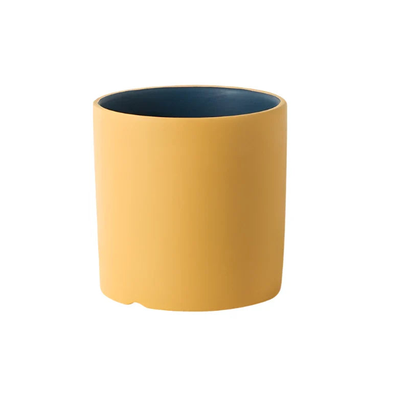 Variant image for Eleganter Keramik-Blumentopf Groß mit Handglasiertem Innenraum für Stilvolle Akzente-11