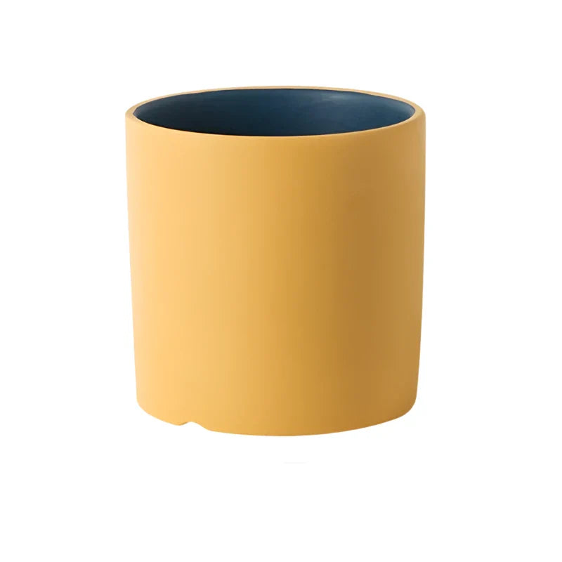 Variant image for Eleganter Keramik-Blumentopf Groß mit Handglasiertem Innenraum für Stilvolle Akzente-12