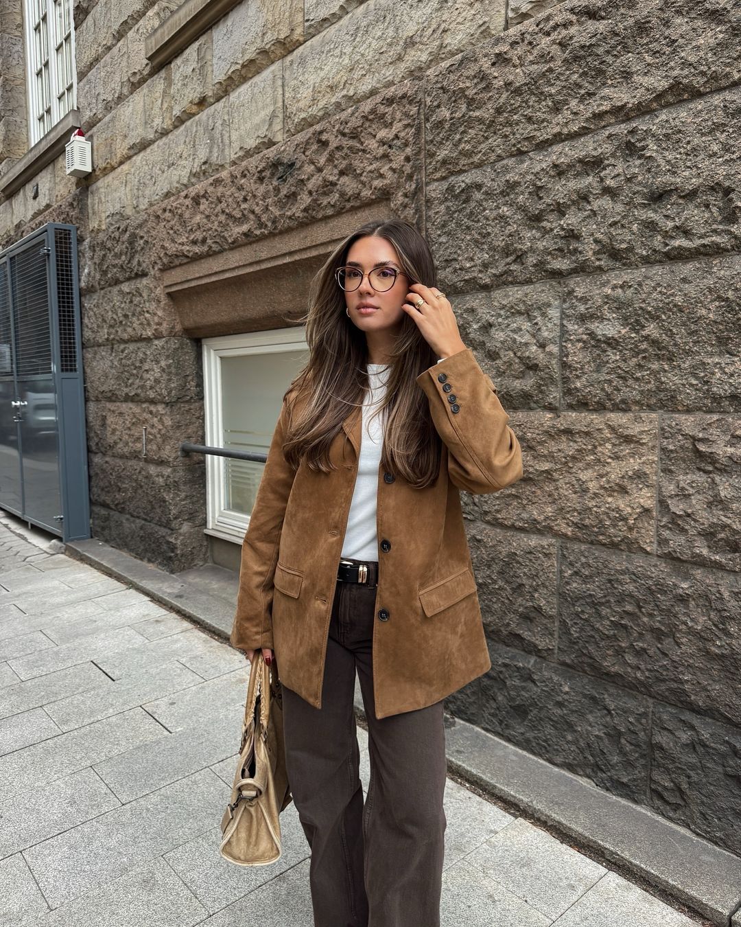 Damen Winterjacke mit Reverskragen und langen Ärmeln