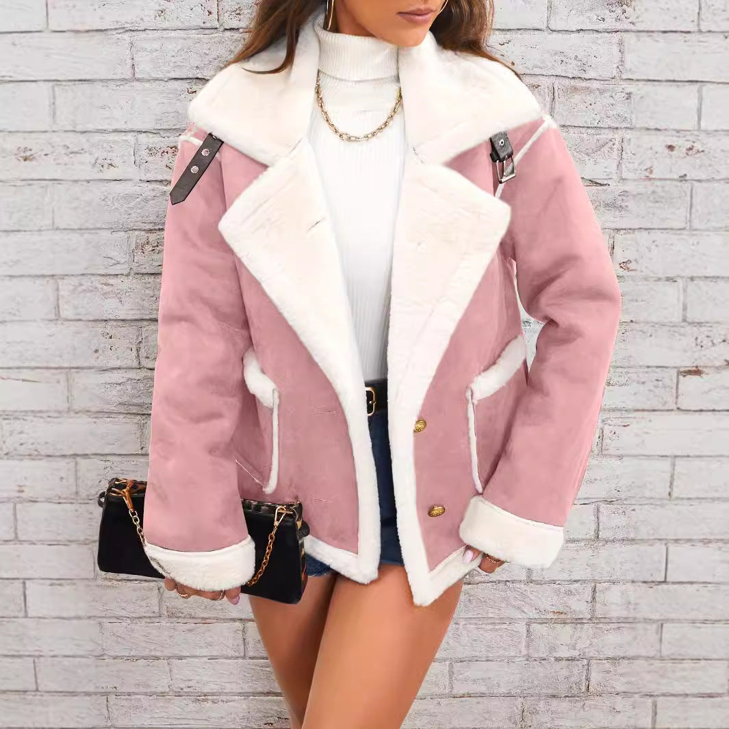 Oversize Jacke für Damen mit hüftlangem Schnit