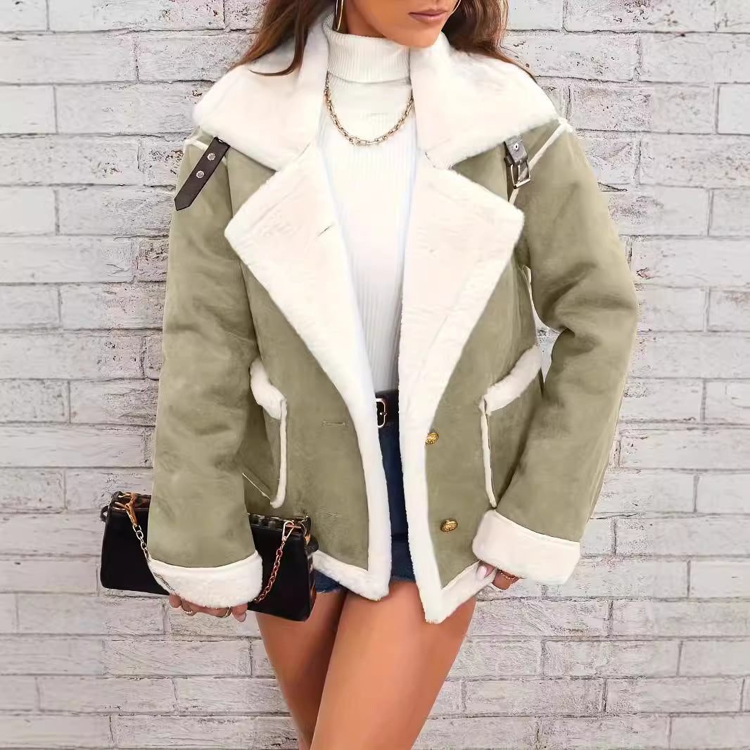 Oversize Jacke für Damen mit hüftlangem Schnit