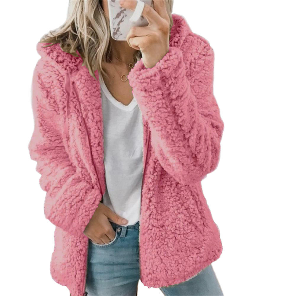 Damen Winterjacke mit Kapuze und warmer Fütterung